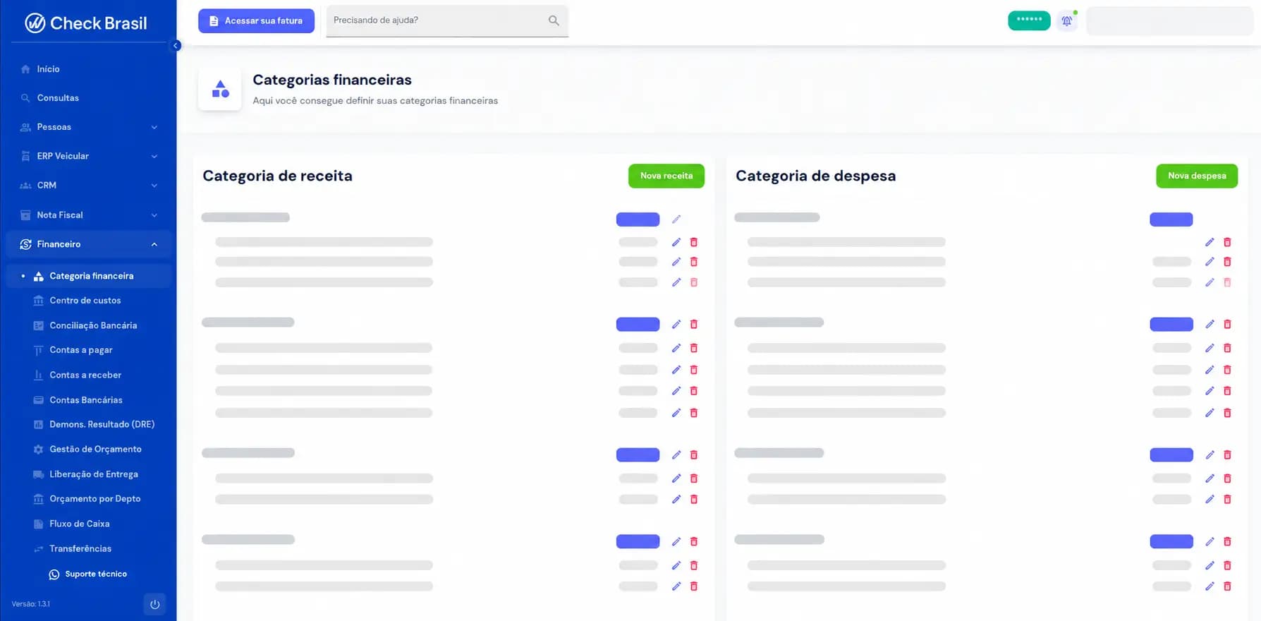 Categoria Financeira